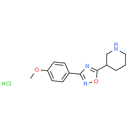 3-(4-Methoxyphenyl)-5-(piperidin-3-yl)-1,2,4-oxadiazole hydrochloride