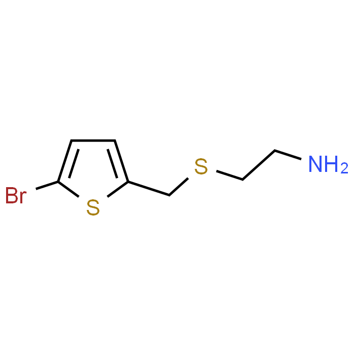 2-(((5-Bromothiophen-2-yl)methyl)thio)ethan-1-amine