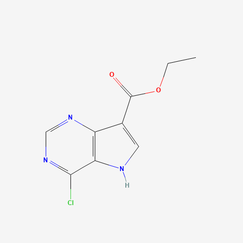 Ethyl 4-chloro-5H-pyrrolo[3,2-d]pyrimidine-7-carboxylate