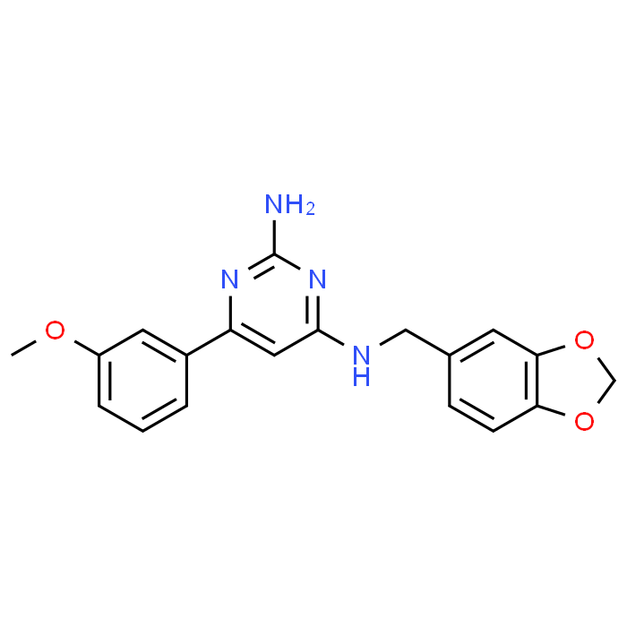 N4-(Benzo[d][1,3]dioxol-5-ylmethyl)-6-(3-methoxyphenyl)pyrimidine-2,4-diamine