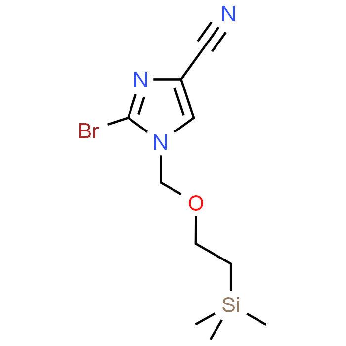 2-Bromo-1-((2-(trimethylsilyl)ethoxy)methyl)-1H-imidazole-4-carbonitrile
