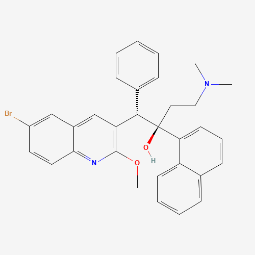 (1S,2R)-1-(6-bromo-2-methoxyquinolin-3-yl)-4-(dimethylamino)-2-(naphthalen-1-yl)-1-phenylbutan-2-ol