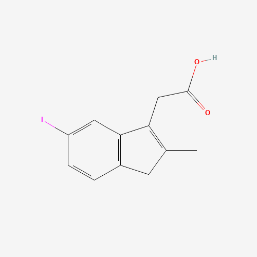 2-(5-Iodo-2-methyl-1H-inden-3-yl)acetic acid