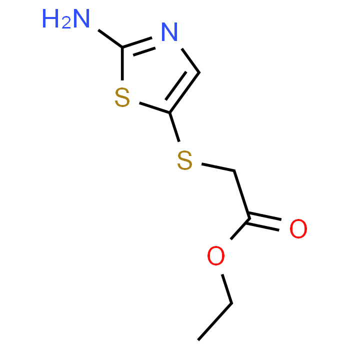 Ethyl 2-((2-aminothiazol-5-yl)thio)acetate