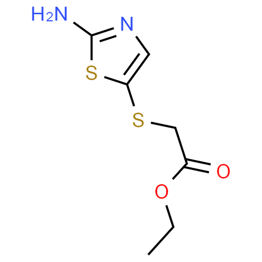 Ethyl 2-((2-aminothiazol-5-yl)thio)acetate