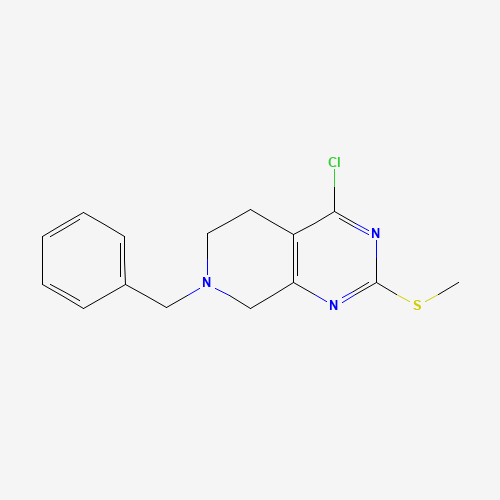 7-Benzyl-4-chloro-2-(methylthio)-5,6,7,8-tetrahydropyrido[3,4-d]pyrimidine