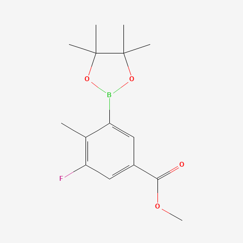Methyl 3-fluoro-4-methyl-5-(4,4,5,5-tetramethyl-1,3,2-dioxaborolan-2-yl)benzoate