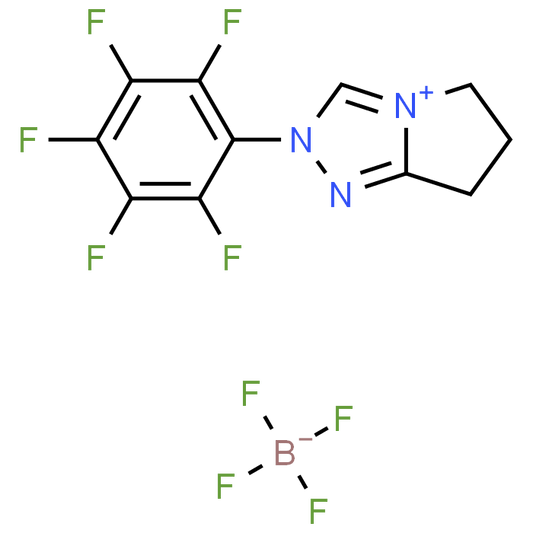 6,7-Dihydro-2-pentafluorophenyl-5H-pyrrolo[2,1-c][1,2,4]triazolium Tetrafluoroborate