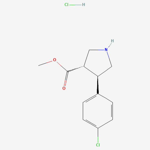 (3S,4R)-Methyl 4-(4-chlorophenyl)pyrrolidine-3-carboxylate hydrochloride
