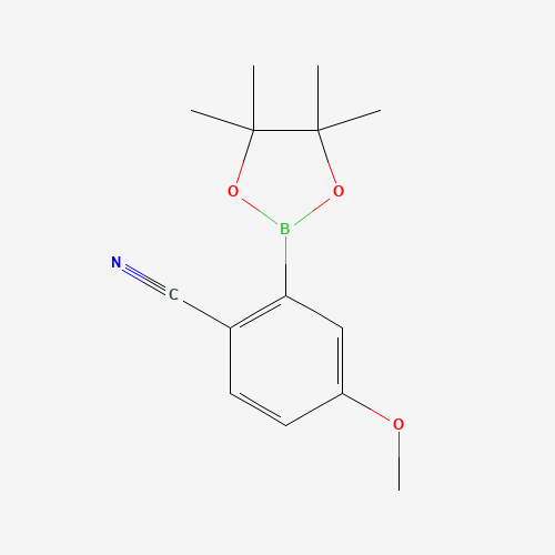 4-Methoxy-2-(4,4,5,5-tetramethyl-1,3,2-dioxaborolan-2-yl)benzonitrile