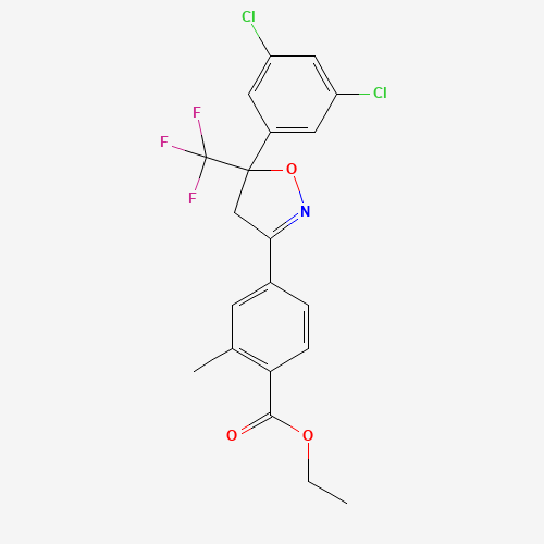 Ethyl 4-(5-(3,5-dichlorophenyl)-5-(trifluoromethyl)-4,5-dihydroisoxazol-3-yl)-2-methylbenzoate