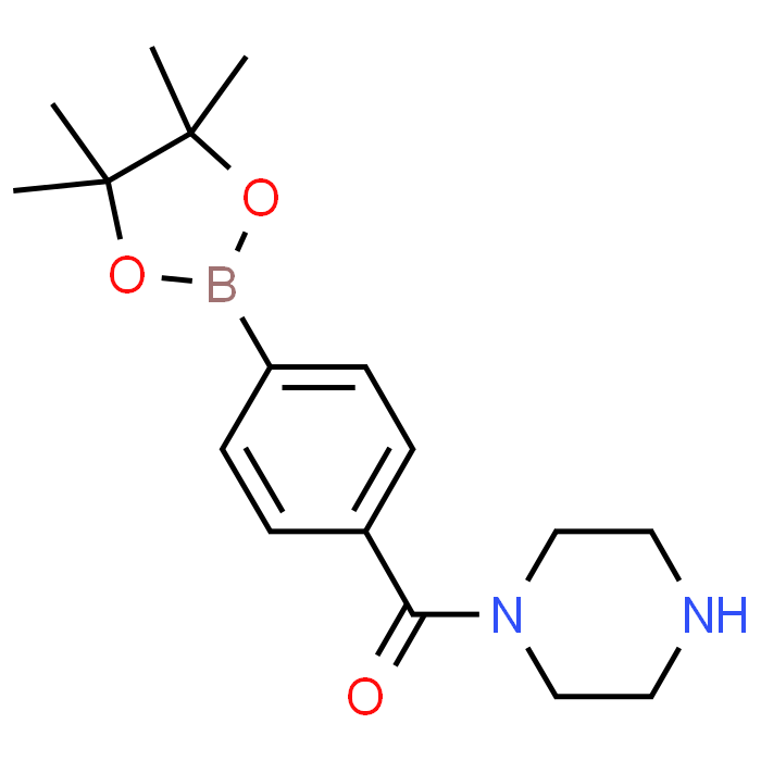 Piperazin-1-yl(4-(4,4,5,5-tetramethyl-1,3,2-dioxaborolan-2-yl)phenyl)methanone