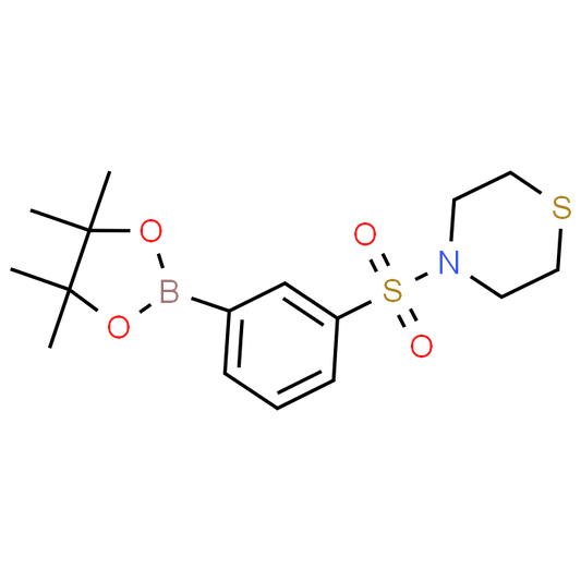 4-((3-(4,4,5,5-Tetramethyl-1,3,2-dioxaborolan-2-yl)phenyl)sulfonyl)thiomorpholine