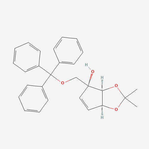 (3aS,4R,6aS)-2,2-Dimethyl-4-((trityloxy)methyl)-4,6a-dihydro-3aH-cyclopenta[d][1,3]dioxol-4-ol