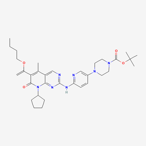 tert-Butyl 4-(6-((6-(1-butoxyvinyl)-8-cyclopentyl-5-methyl-7-oxo-7,8-dihydropyrido[2,3-d]pyrimidin-2-yl)amino)pyridin-3-yl)piperazine-1-carboxylate