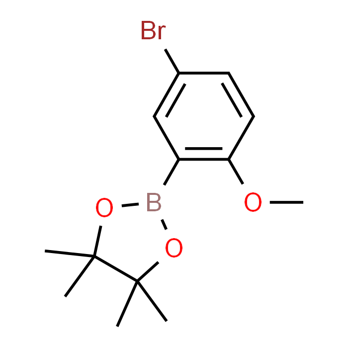 2-(5-Bromo-2-methoxyphenyl)-4,4,5,5-tetramethyl-1,3,2-dioxaborolane