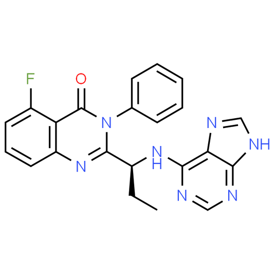 (S)-2-(1-((9H-Purin-6-yl)amino)propyl)-5-fluoro-3-phenylquinazolin-4(3H)-one