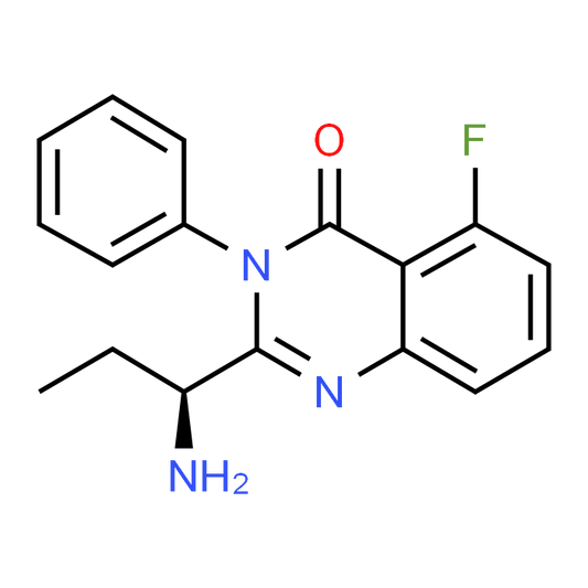 (S)-2-(1-Aminopropyl)-5-fluoro-3-phenylquinazolin-4(3H)-one