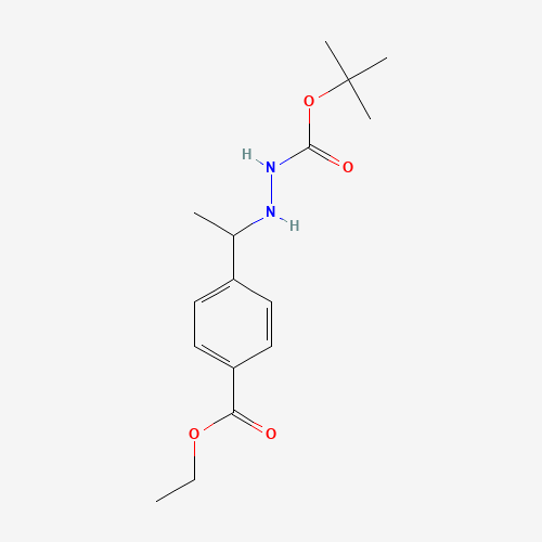 tert-Butyl 2-(1-(4-(ethoxycarbonyl)phenyl)ethyl)hydrazine-1-carboxylate