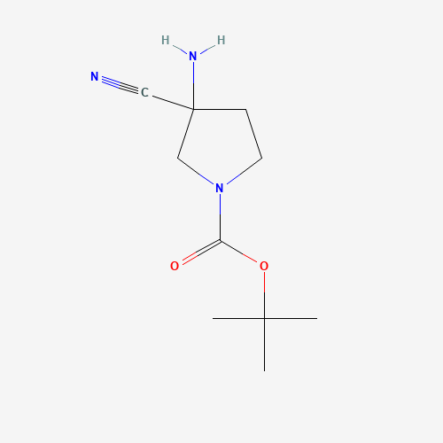 tert-Butyl 3-amino-3-cyanopyrrolidine-1-carboxylate