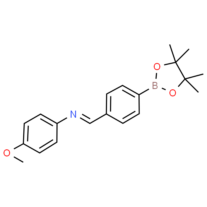 4-Methoxy-N-(4-(4,4,5,5-tetramethyl-1,3,2-dioxaborolan-2-yl)benzylidene)aniline