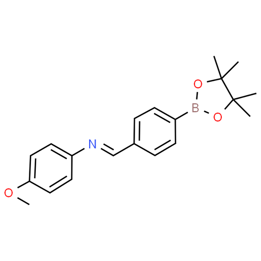 4-Methoxy-N-(4-(4,4,5,5-tetramethyl-1,3,2-dioxaborolan-2-yl)benzylidene)aniline