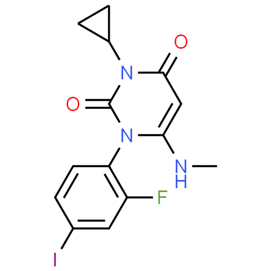 3-Cyclopropyl-1-(2-fluoro-4-iodophenyl)-6-(methylamino)pyrimidine-2,4(1H,3H)-dione