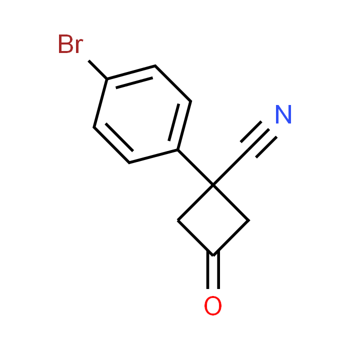 1-(4-Bromophenyl)-3-oxocyclobutane-1-carbonitrile