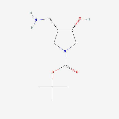 cis-tert-Butyl 3-(aminomethyl)-4-hydroxypyrrolidine-1-carboxylate