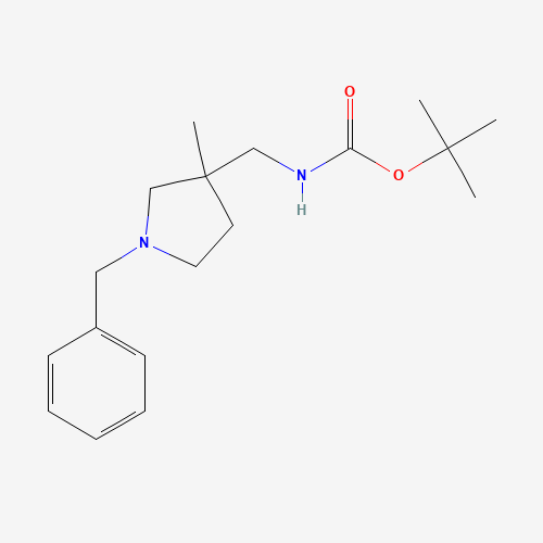 tert-butyl N-[(1-benzyl-3-methylpyrrolidin-3-yl)methyl]carbamate
