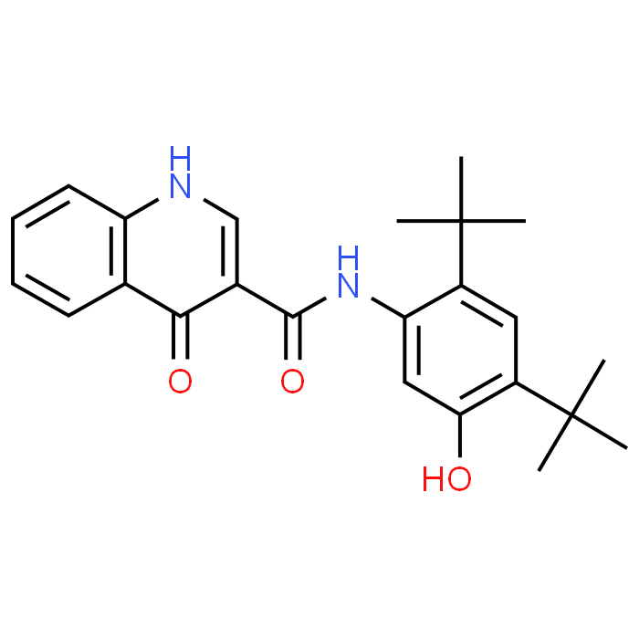 N-(2,4-Di-tert-butyl-5-hydroxyphenyl)-4-oxo-1,4-dihydroquinoline-3-carboxamide