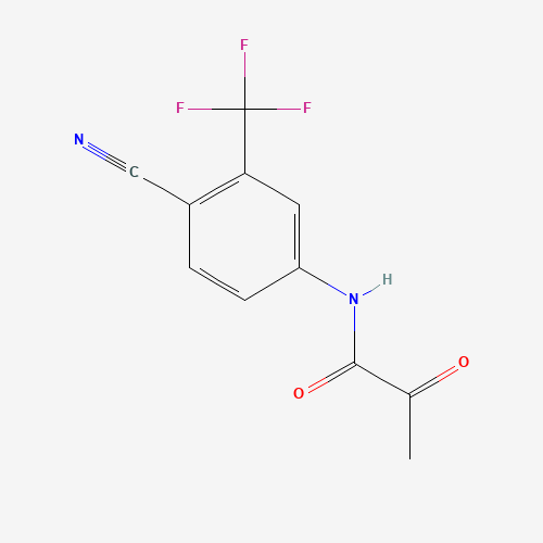 N-[4-Cyano-3-(trifluoromethyl)phenyl]-2-oxopropanamide