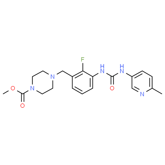 Methyl 4-(2-fluoro-3-(3-(6-methylpyridin-3-yl)ureido)benzyl)piperazine-1-carboxylate