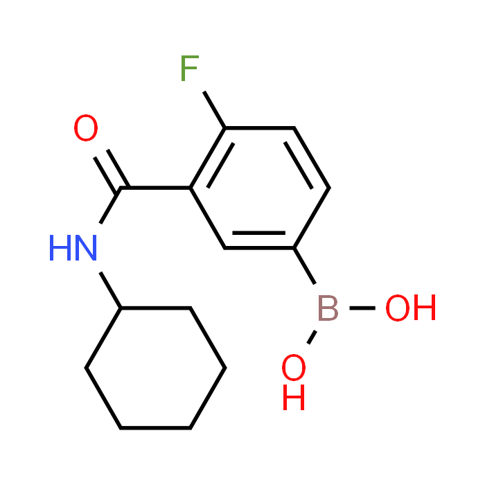 (3-(Cyclohexylcarbamoyl)-4-fluorophenyl)boronic acid