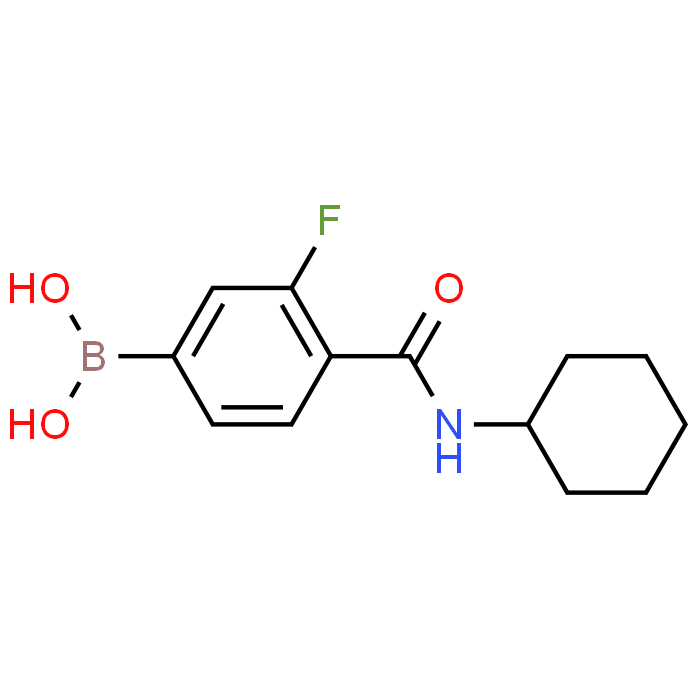 (4-(Cyclohexylcarbamoyl)-3-fluorophenyl)boronic acid