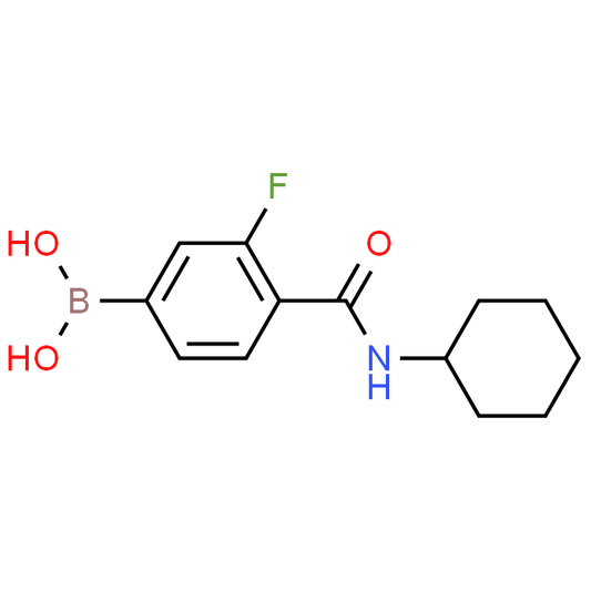 (4-(Cyclohexylcarbamoyl)-3-fluorophenyl)boronic acid