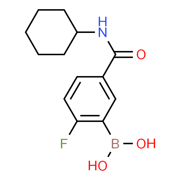 (5-(Cyclohexylcarbamoyl)-2-fluorophenyl)boronic acid