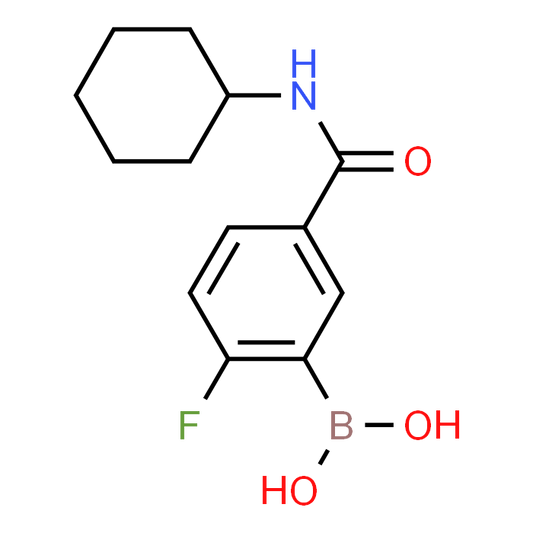 (5-(Cyclohexylcarbamoyl)-2-fluorophenyl)boronic acid