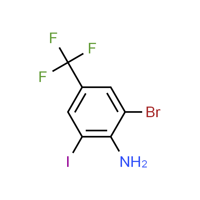 2-Bromo-6-iodo-4-(trifluoromethyl)aniline