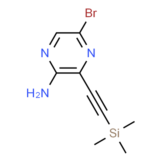 5-Bromo-3-((trimethylsilyl)ethynyl)pyrazin-2-amine