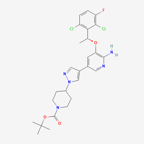 (R)-tert-Butyl 4-(4-(6-amino-5-(1-(2,6-dichloro-3-fluorophenyl)ethoxy)pyridin-3-yl)-1H-pyrazol-1-yl)piperidine-1-carboxylate