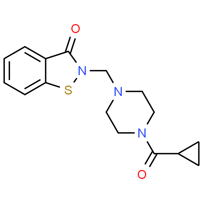 2-((4-(Cyclopropanecarbonyl)piperazin-1-yl)methyl)benzo[d]isothiazol-3(2H)-one