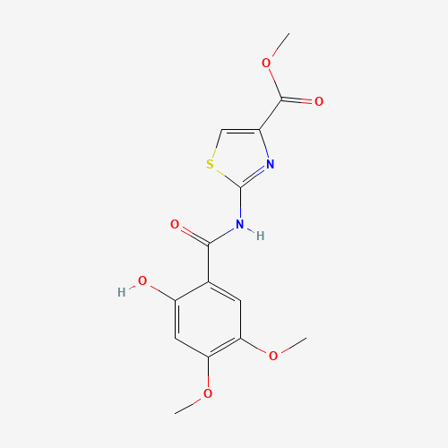 Methyl 2-(2-hydroxy-4,5-dimethoxybenzamido)thiazole-4-carboxylate