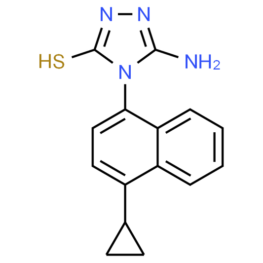 5-Amino-4-(4-cyclopropylnaphthalen-1-yl)-4H-1,2,4-triazole-3-thiol