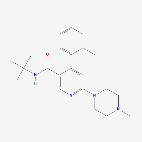 N-(tert-Butyl)-6-(4-methylpiperazin-1-yl)-4-(o-tolyl)nicotinamide