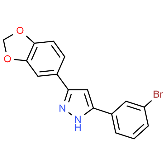 3-(Benzo[d][1,3]dioxol-5-yl)-5-(3-bromophenyl)-1H-pyrazole