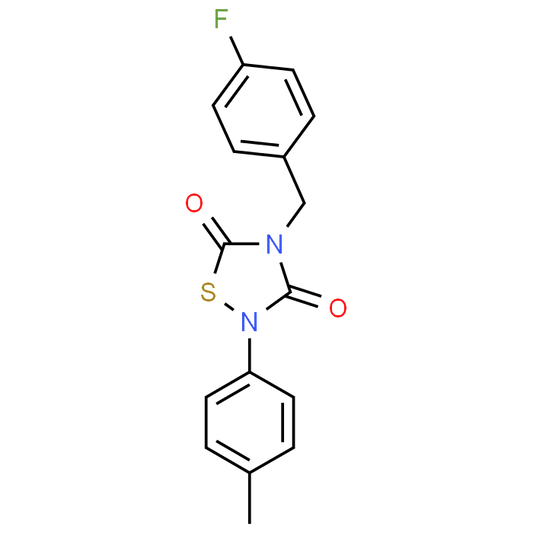 4-(4-Fluorobenzyl)-2-(p-tolyl)-1,2,4-thiadiazolidine-3,5-dione