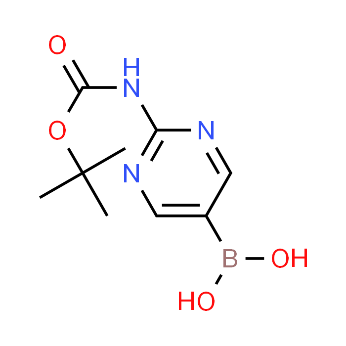 (2-((tert-Butoxycarbonyl)amino)pyrimidin-5-yl)boronic acid