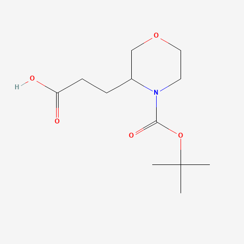 3-(4-(tert-Butoxycarbonyl)morpholin-3-yl)propanoic acid