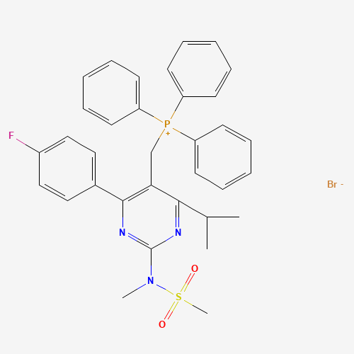 ((4-(4-Fluorophenyl)-6-isopropyl-2-(N-methylmethylsulfonamido)pyrimidin-5-yl)methyl)triphenylphosphonium bromide